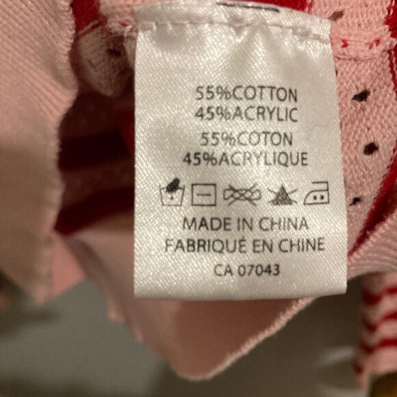 Belle by Belldini Women's Crew Neck Sweater Pink and Red, Size Small - Picture 6 of 6